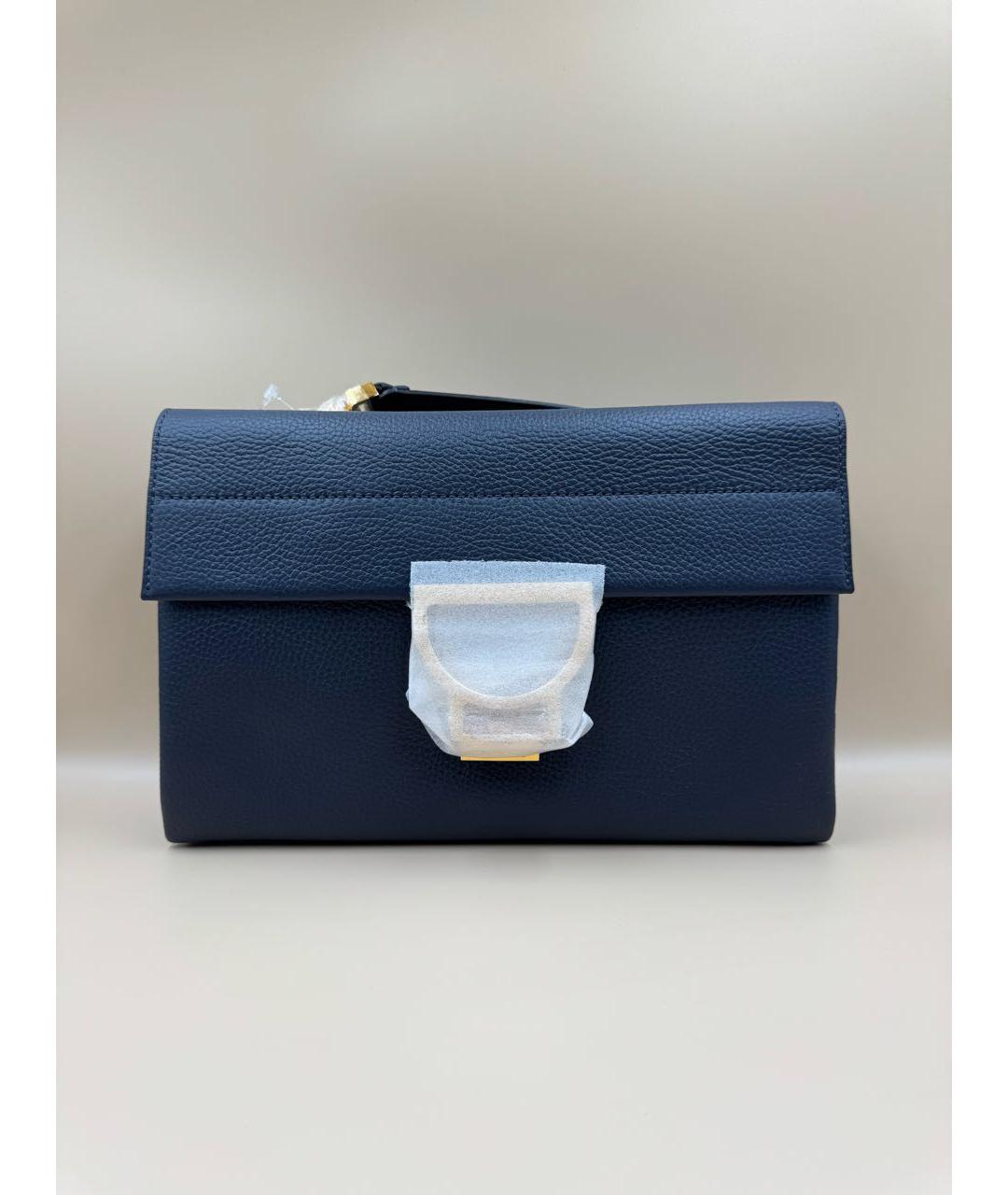 COCCINELLE Темно-синяя кожаная сумка через плечо, фото 9