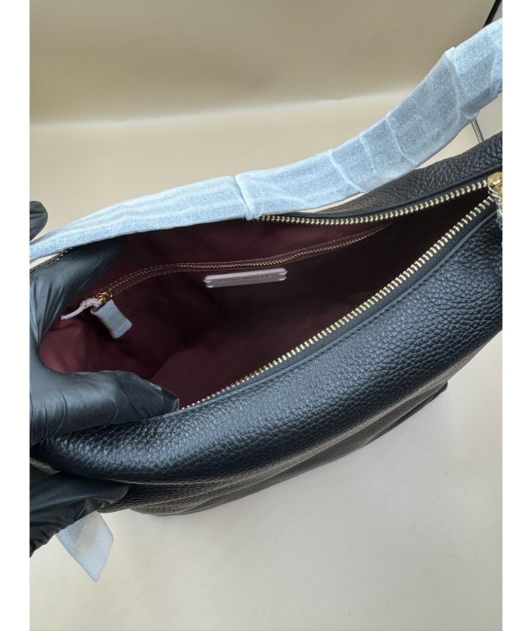 COCCINELLE Черная кожаная сумка через плечо, фото 7