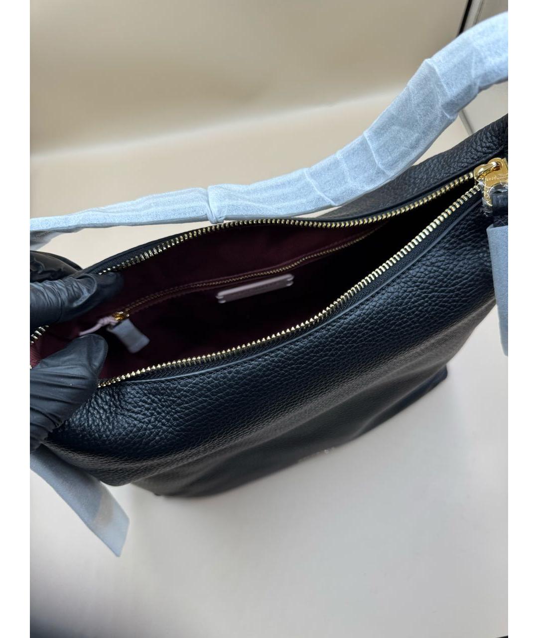 COCCINELLE Черная кожаная сумка через плечо, фото 6