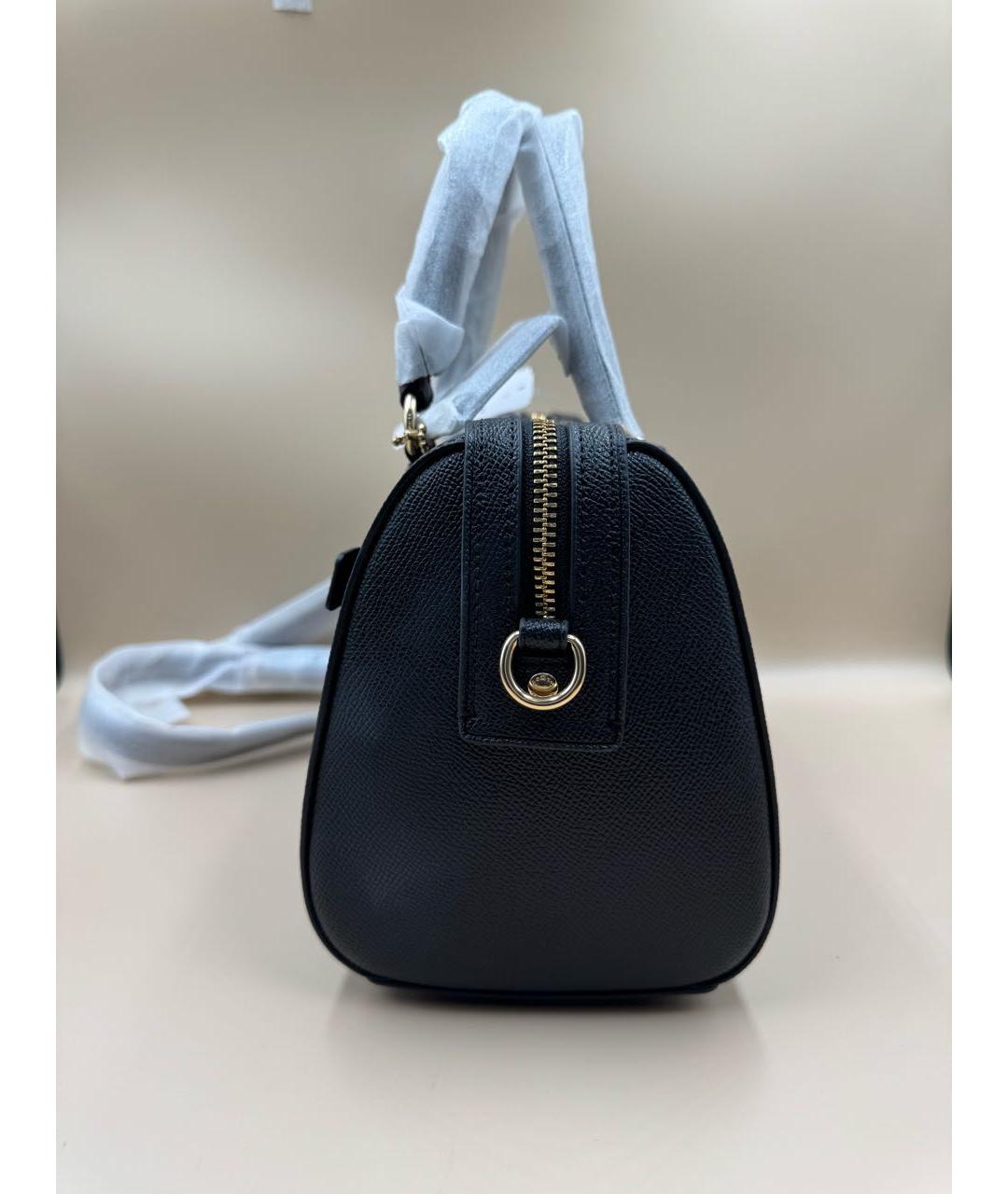 COACH Черная кожаная сумка через плечо, фото 3