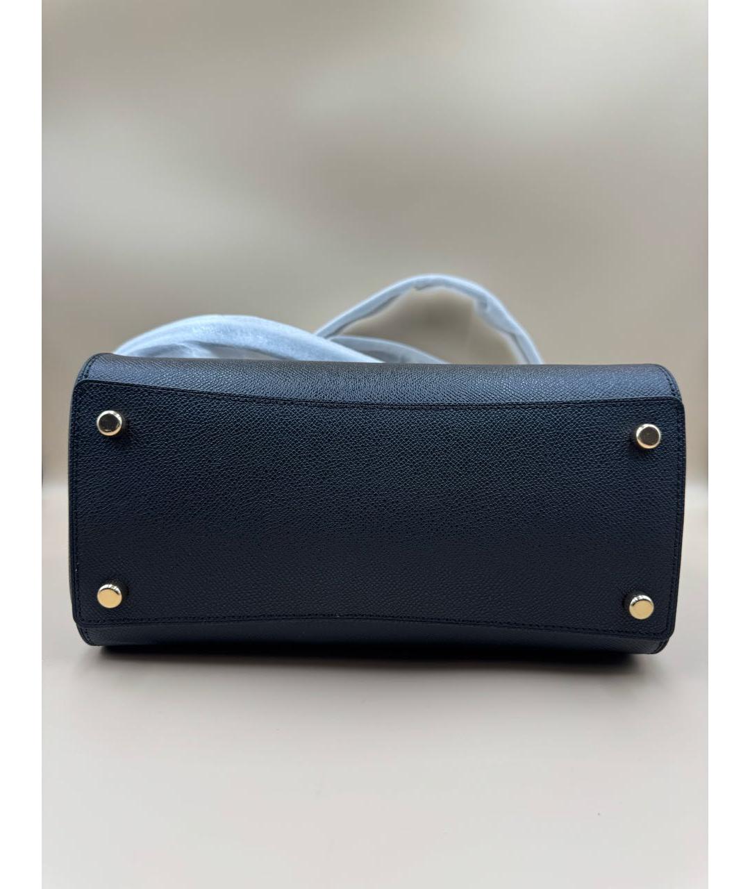 COACH Черная кожаная сумка через плечо, фото 5