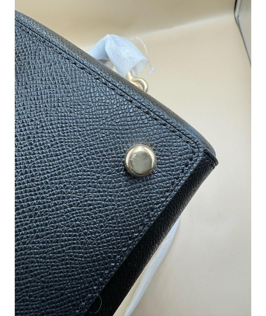 COACH Черная кожаная сумка через плечо, фото 7