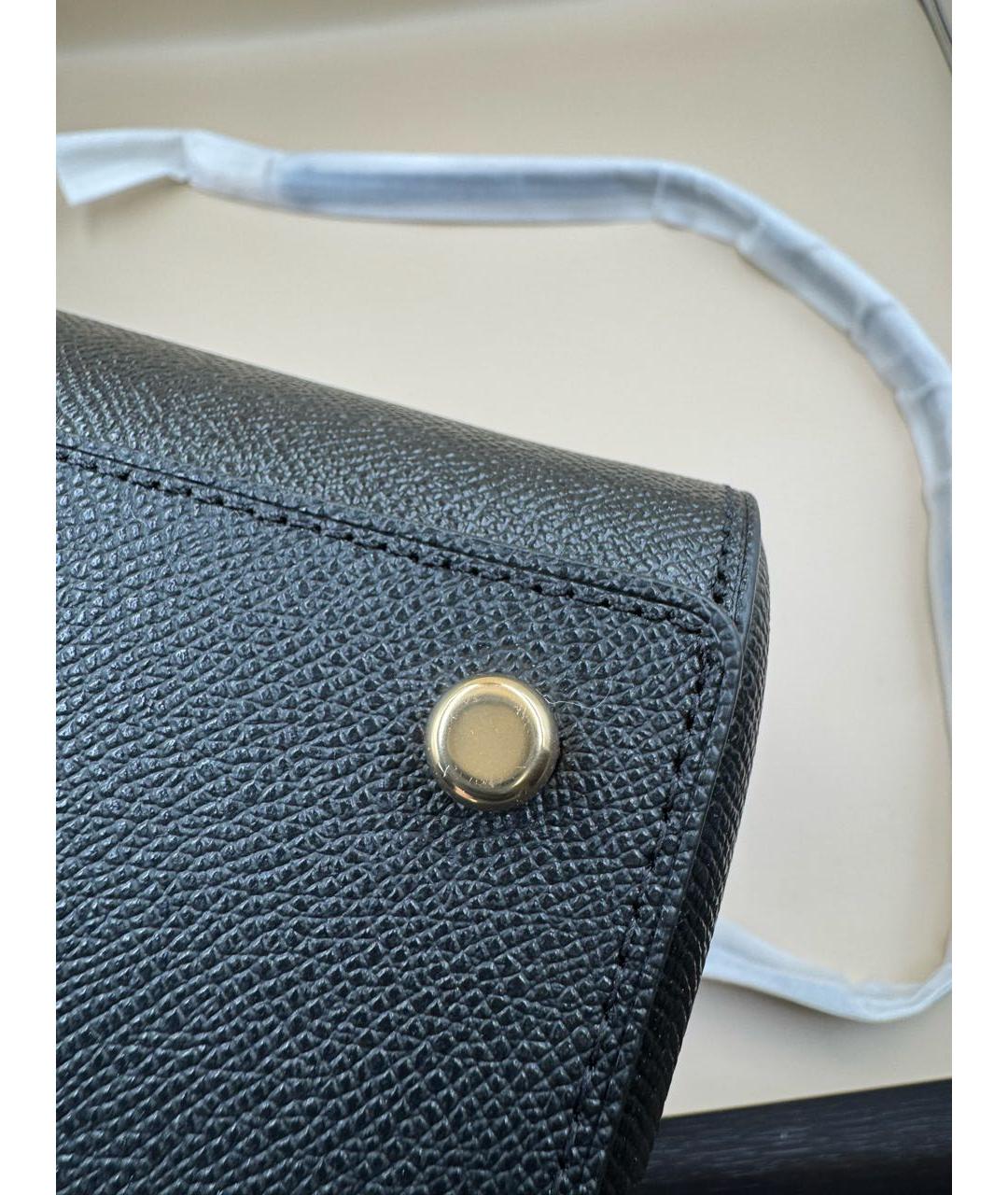 COACH Черная кожаная сумка через плечо, фото 8