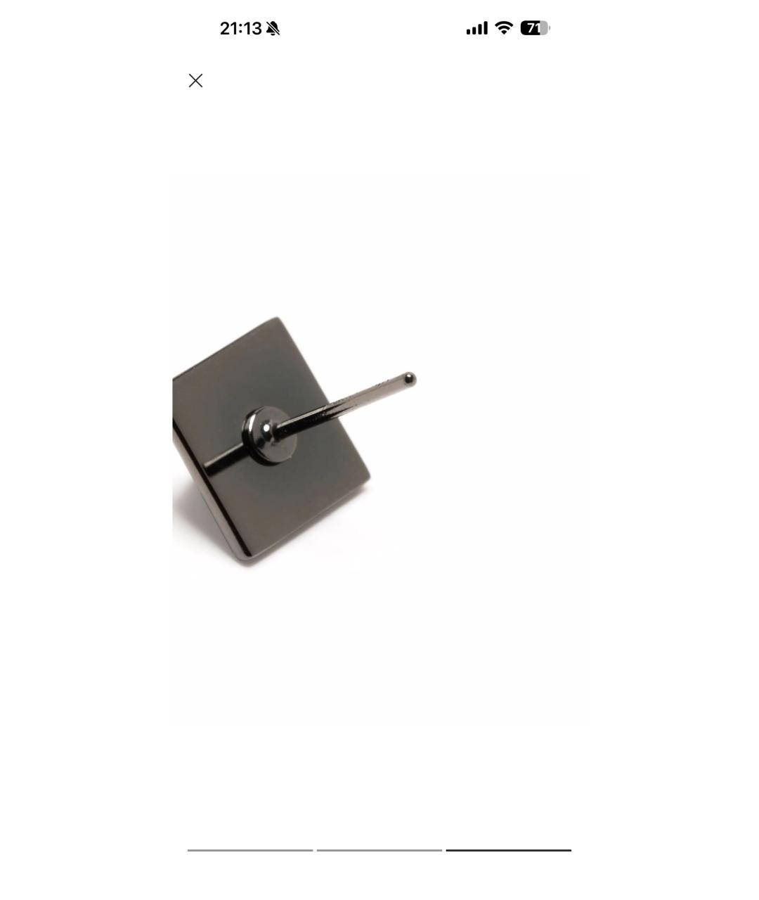 VALENTINO Черные серьги, фото 3