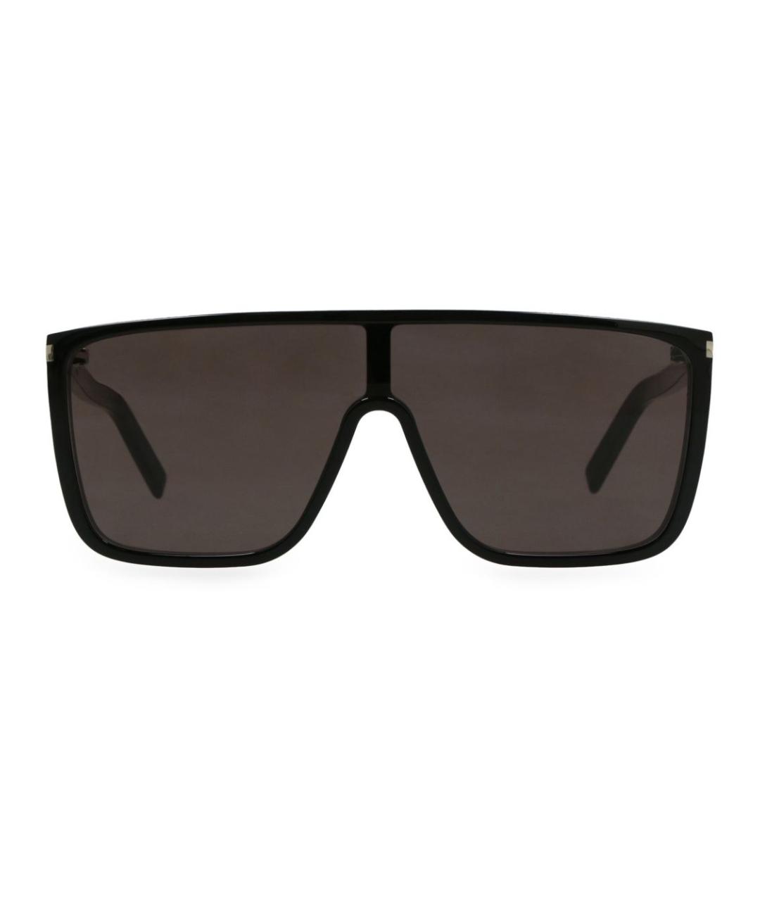 SAINT LAURENT Черные пластиковые солнцезащитные очки, фото 1