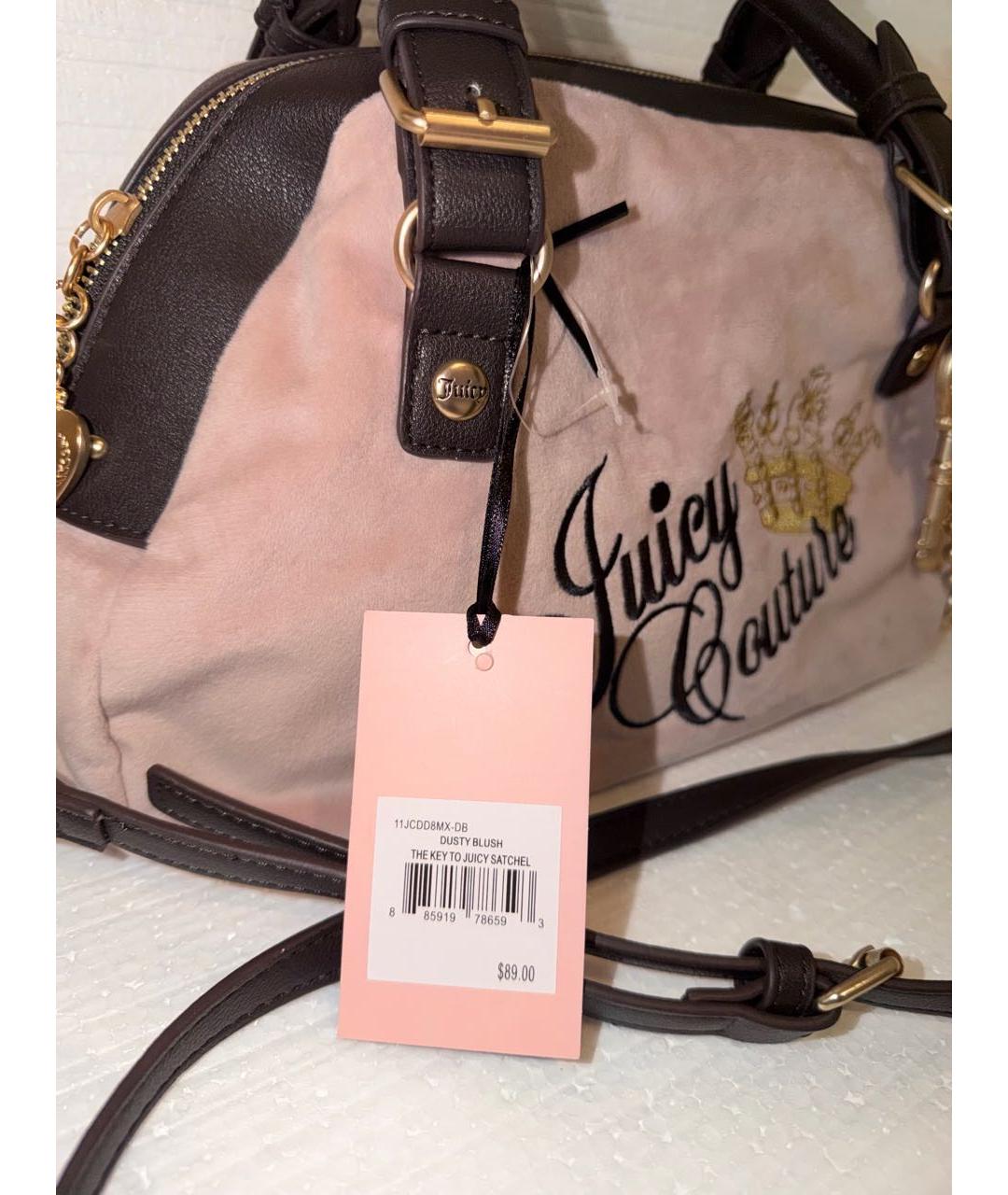 JUICY COUTURE Розовая сумка с короткими ручками, фото 7