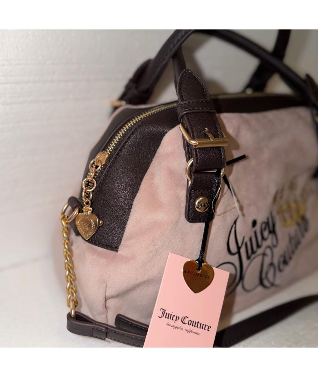 JUICY COUTURE Розовая сумка с короткими ручками, фото 2