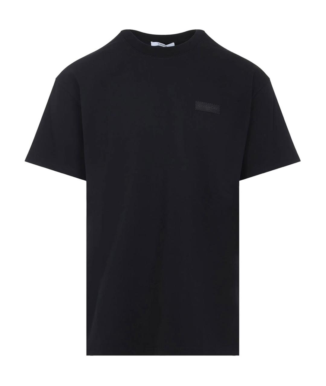 GIVENCHY Черная хлопковая футболка, фото 1