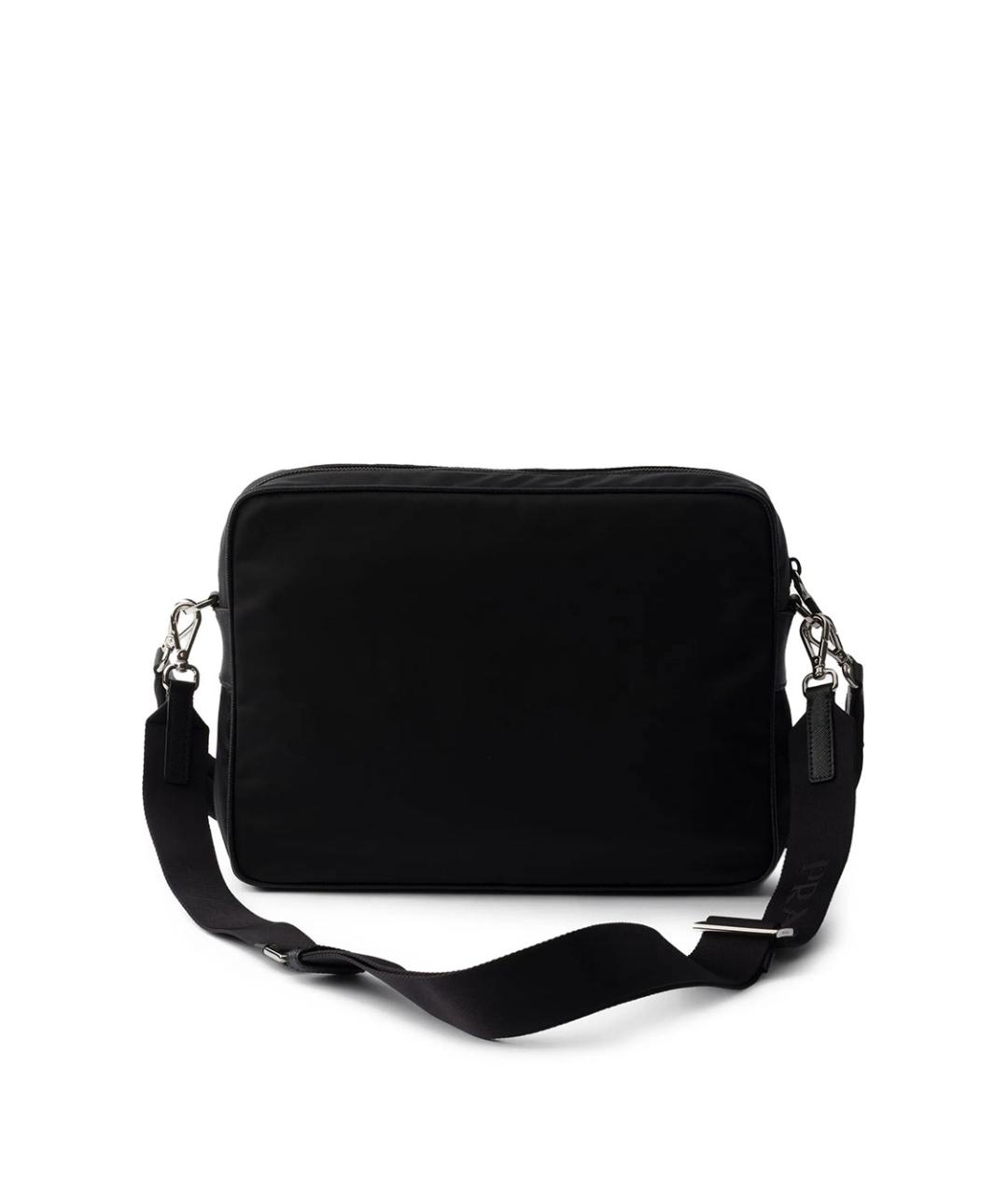 PRADA Черная тканевая сумка на плечо, фото 2