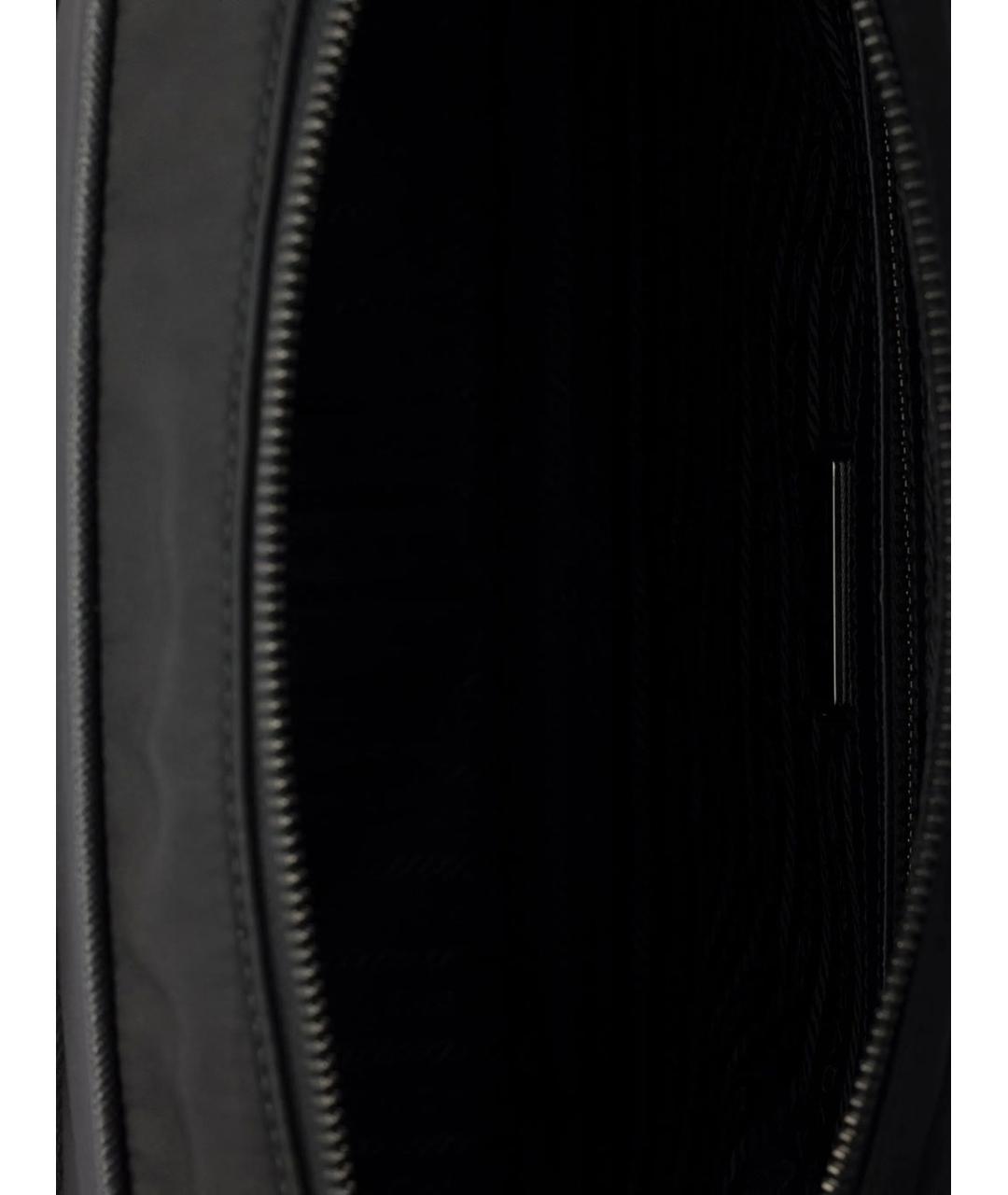 PRADA Черная тканевая сумка на плечо, фото 4