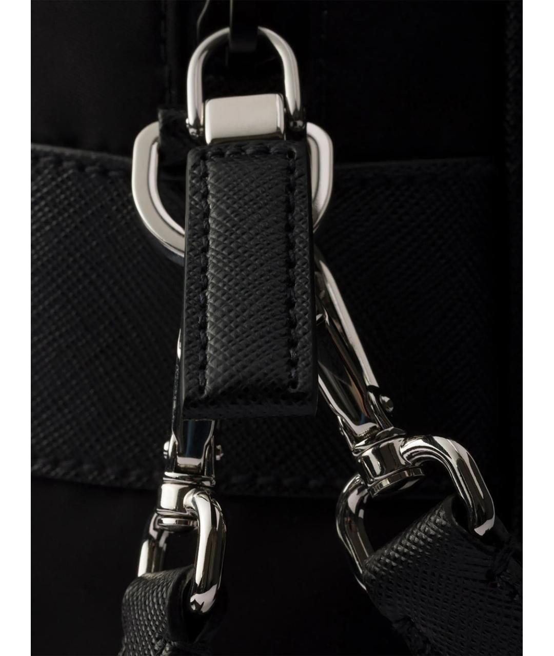 PRADA Черная тканевая сумка на плечо, фото 5