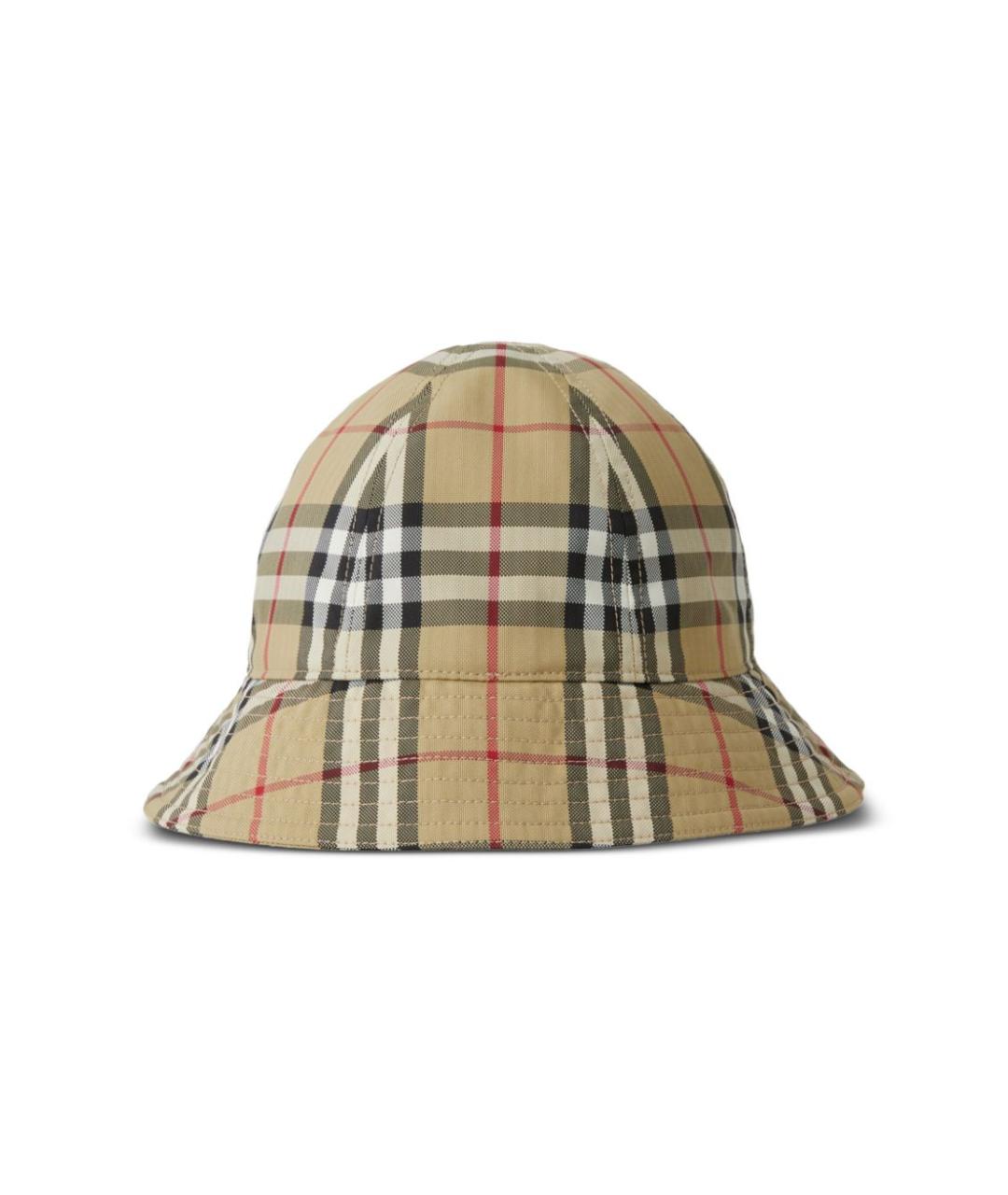 BURBERRY Бежевая синтетическая панама, фото 3