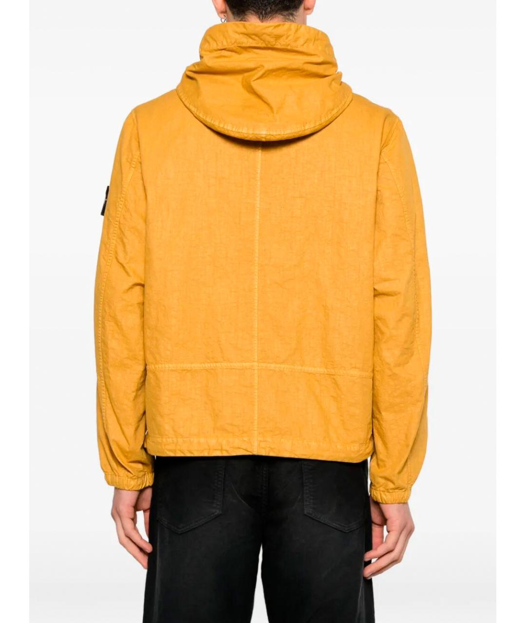 STONE ISLAND Оранжевая полиамидовая куртка, фото 5