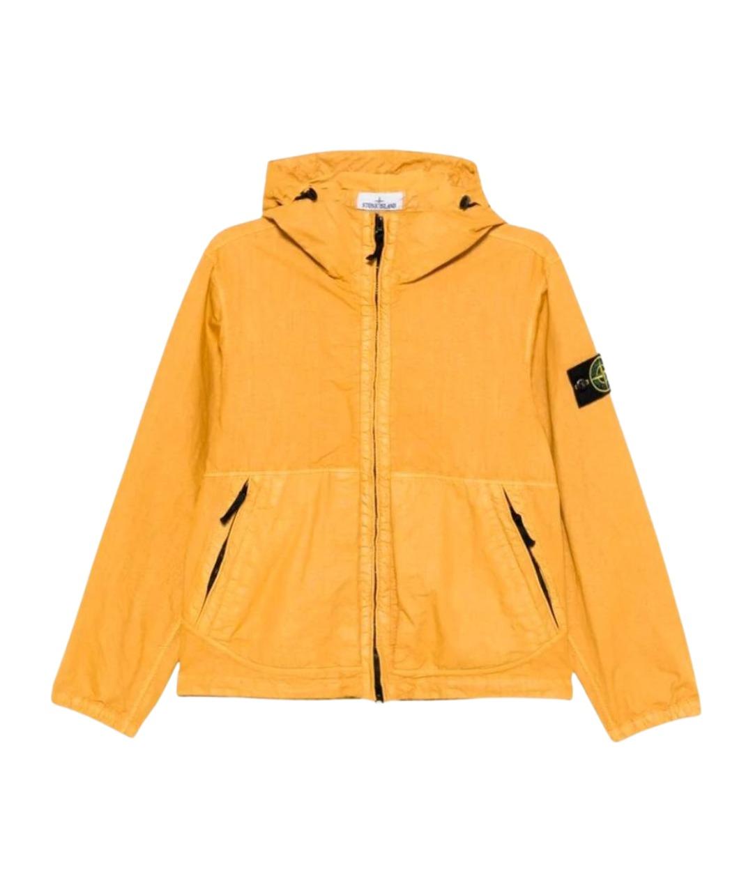 STONE ISLAND Оранжевая полиамидовая куртка, фото 1