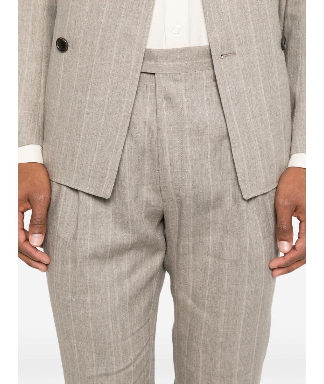 CORNELIANI Бежевый классический костюм, фото 4