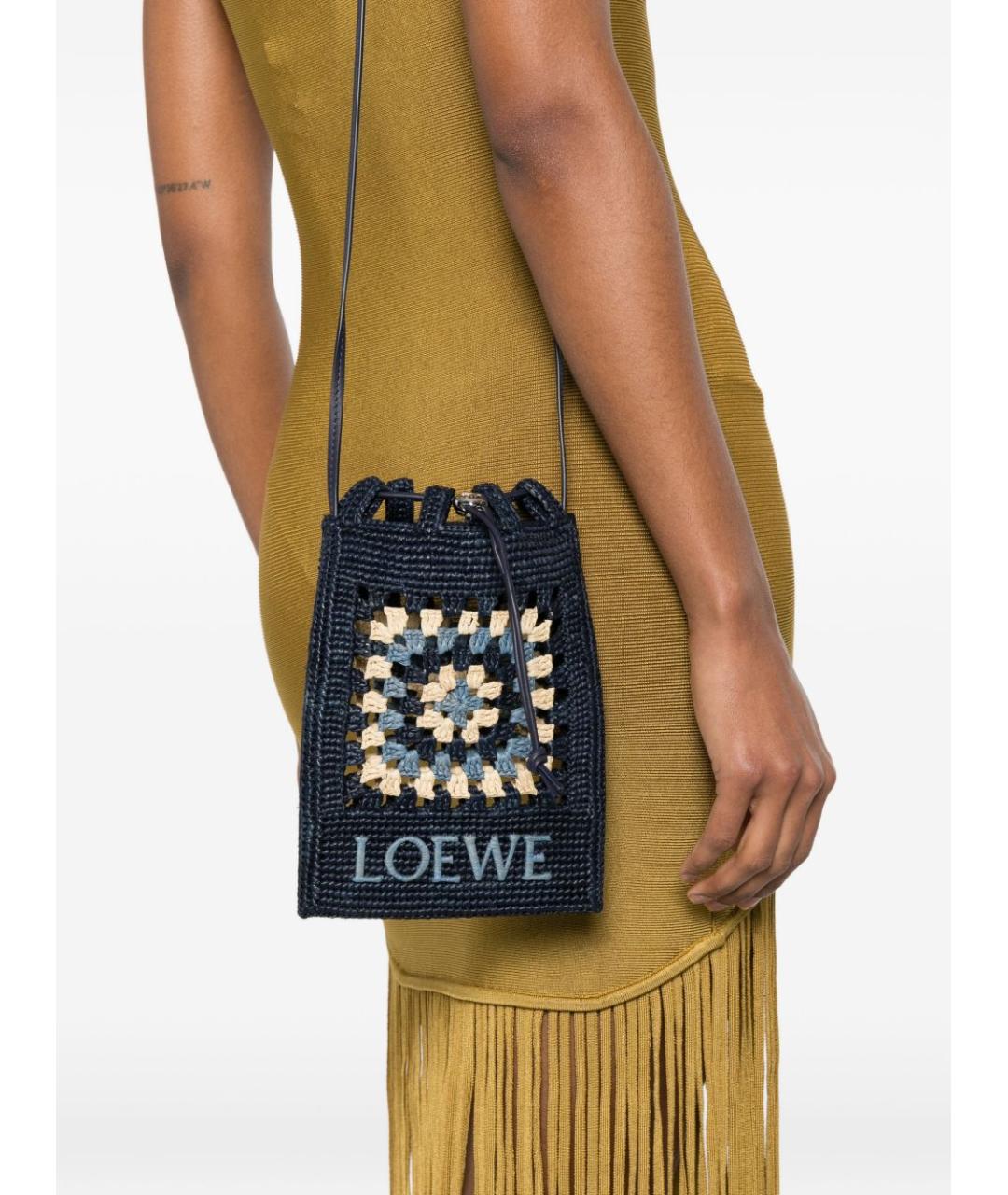 LOEWE Синяя сумка через плечо, фото 5