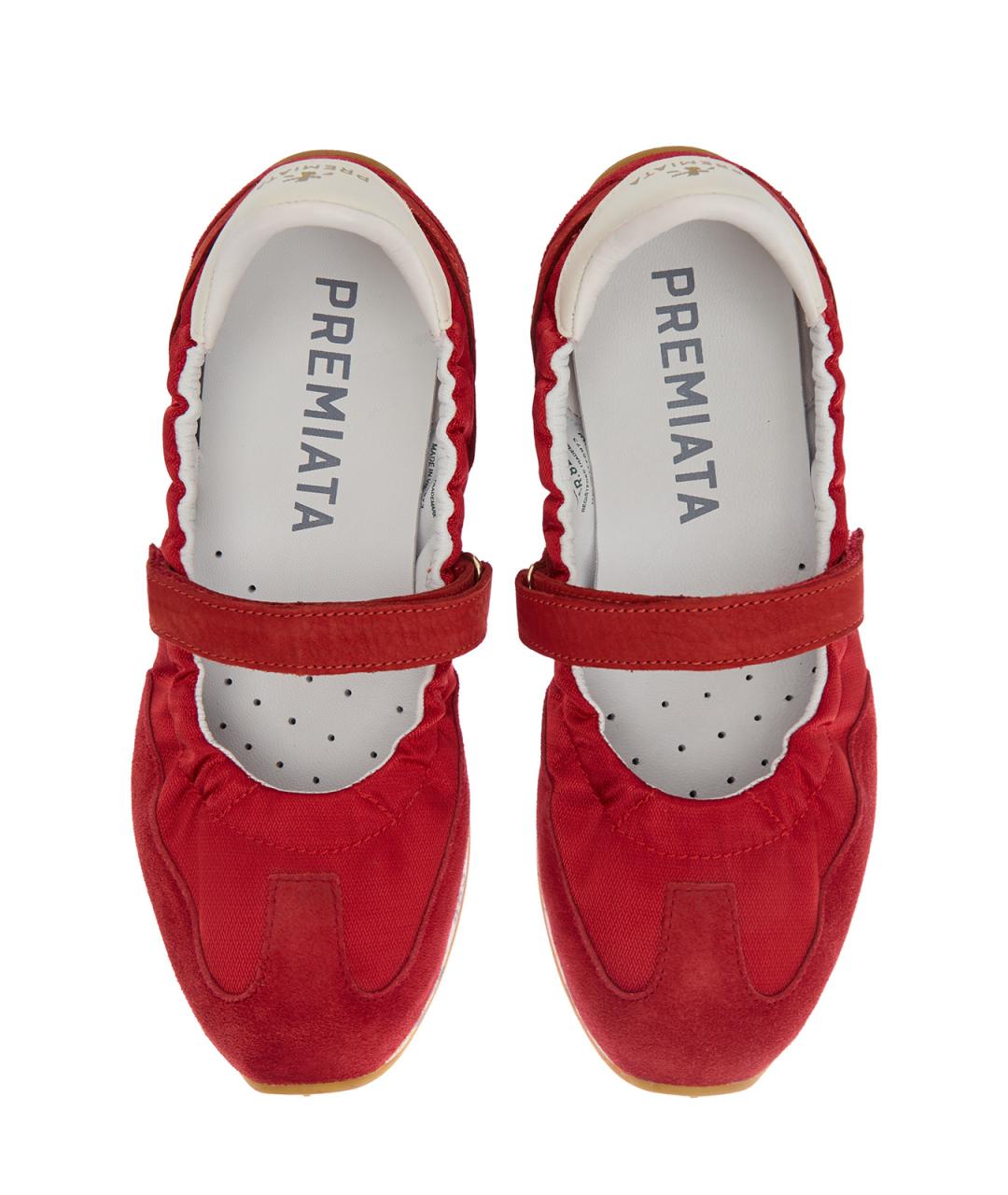 PREMIATA Красные текстильные балетки, фото 4