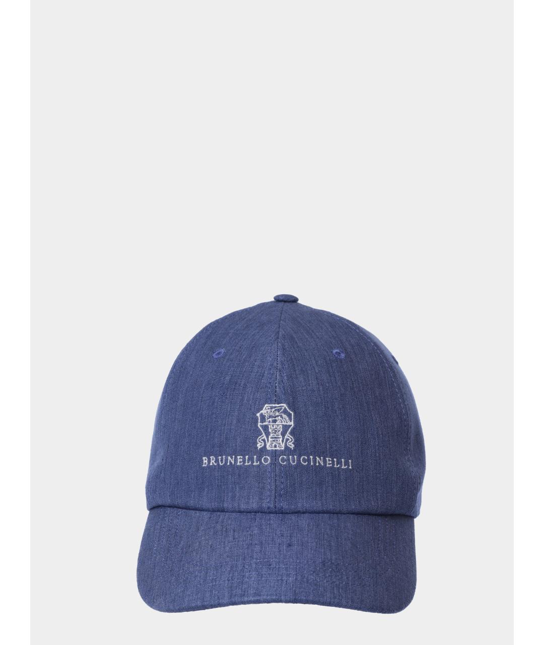 BRUNELLO CUCINELLI Синяя кепка/бейсболка, фото 4