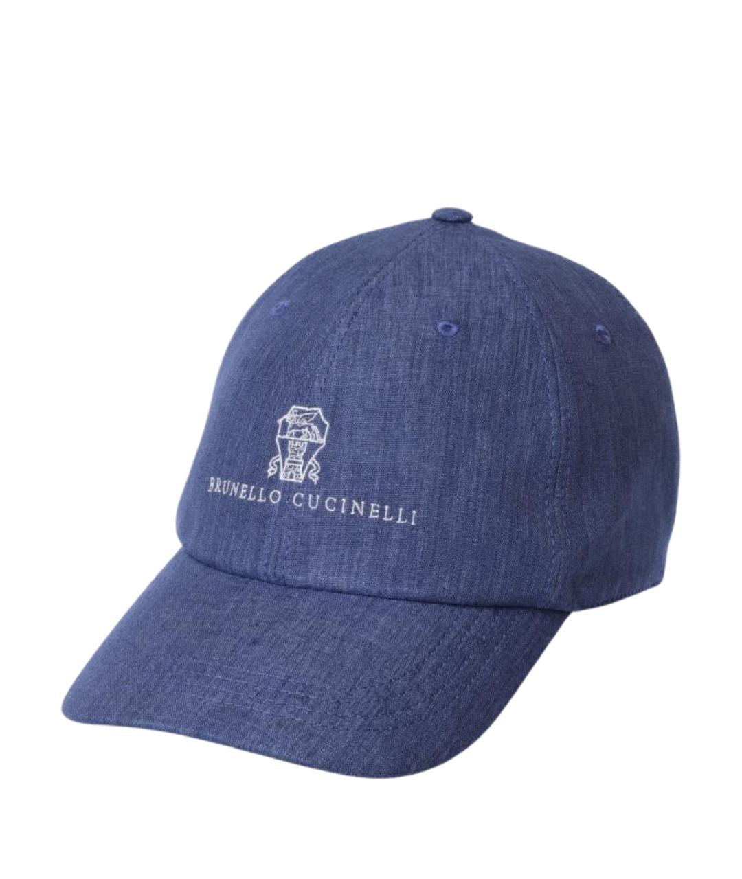 BRUNELLO CUCINELLI Синяя кепка/бейсболка, фото 1