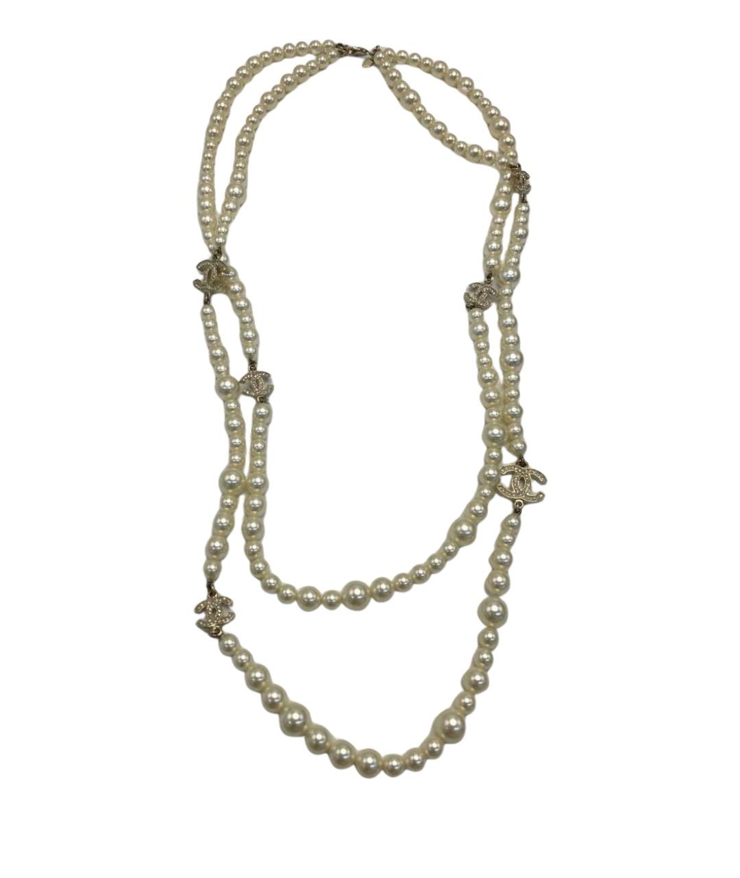 CHANEL Белое колье, фото 1