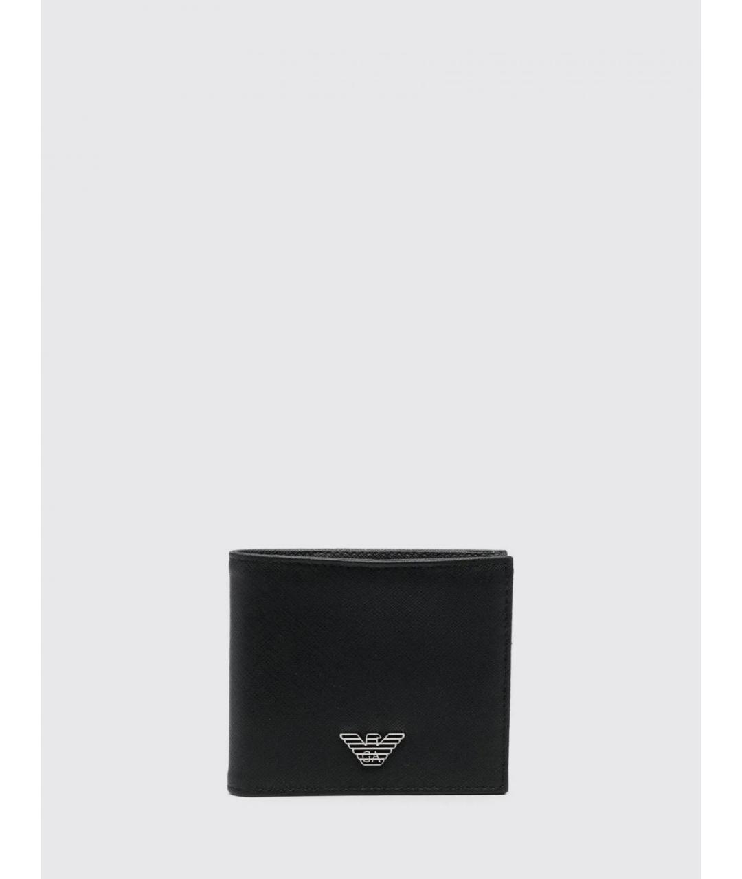 EMPORIO ARMANI Черный кошелек, фото 4