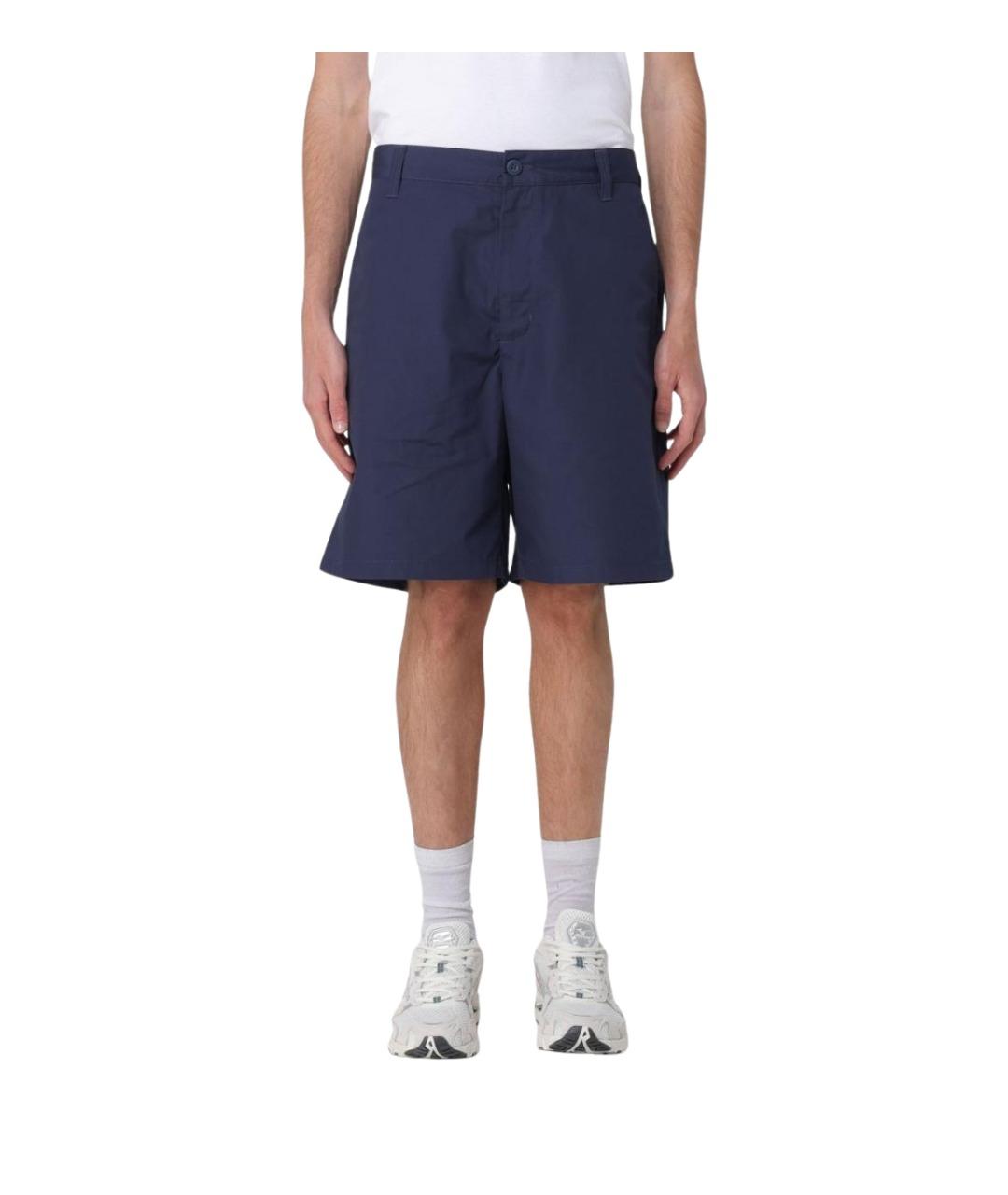 CARHARTT WIP Синие полиэстеровые шорты, фото 1
