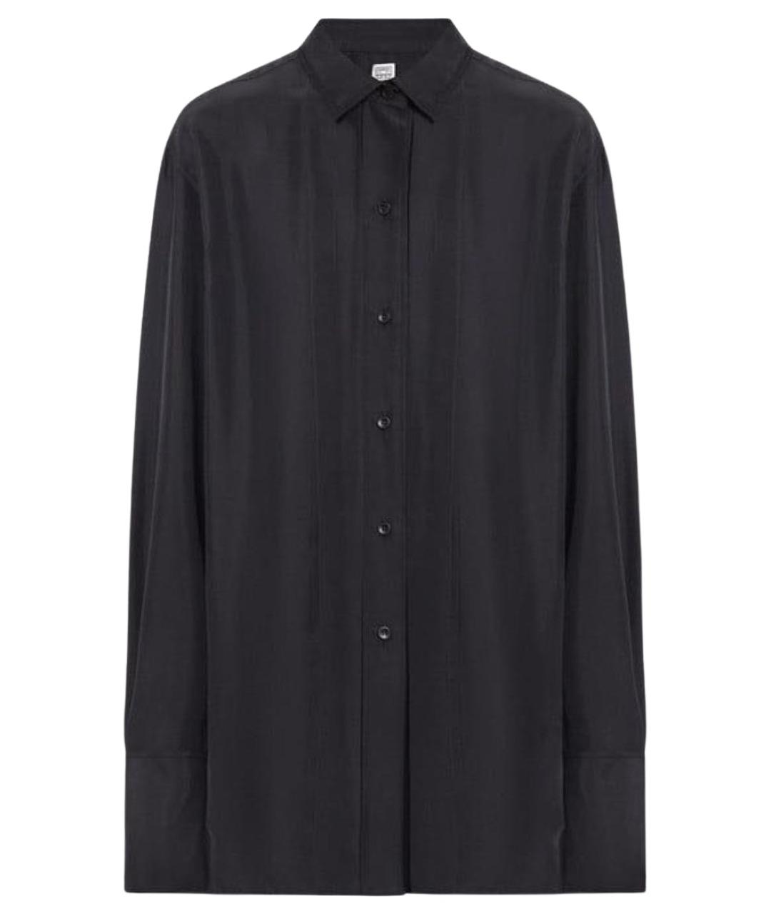 TOTEME Черная шелковая рубашка, фото 1