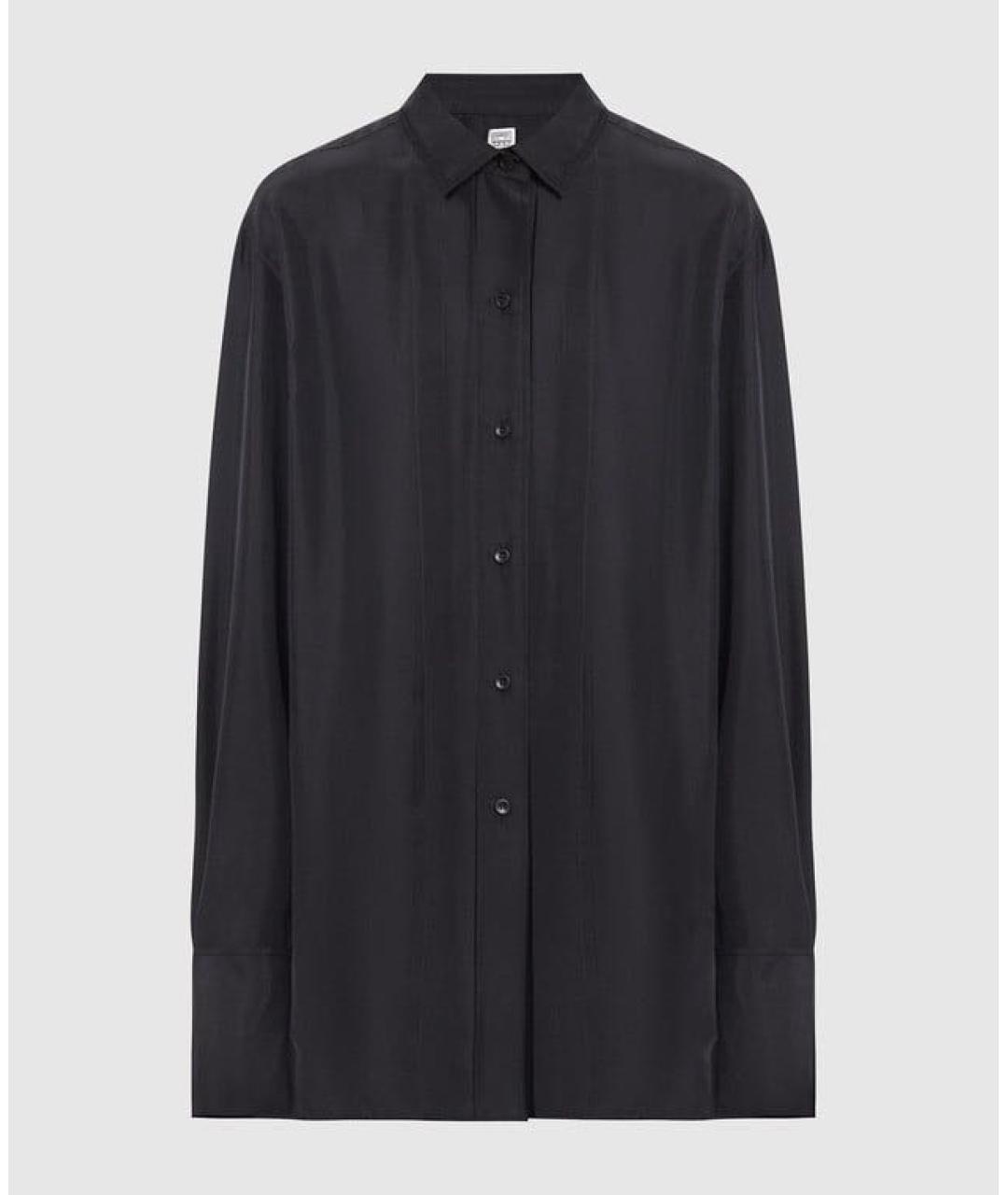 TOTEME Черная шелковая рубашка, фото 6