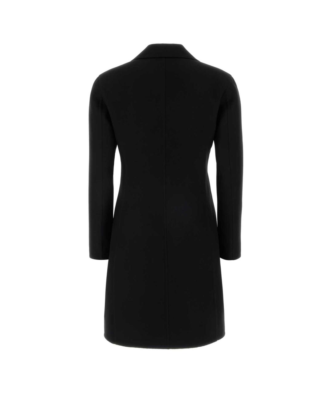 JIL SANDER Черное шерстяное пальто, фото 2