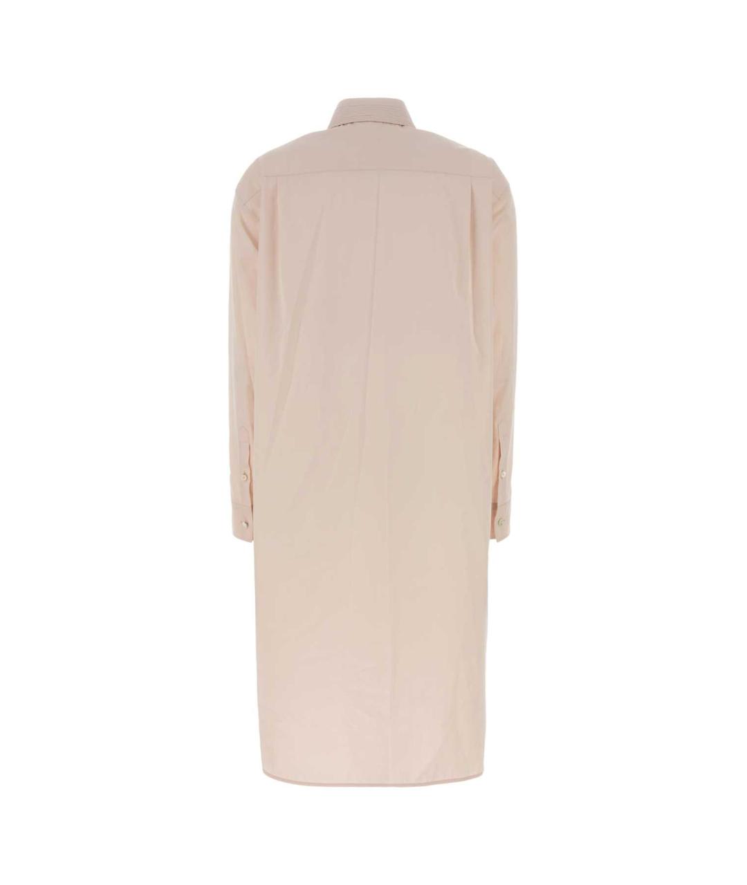 JIL SANDER Розовое хлопковое повседневное платье, фото 2