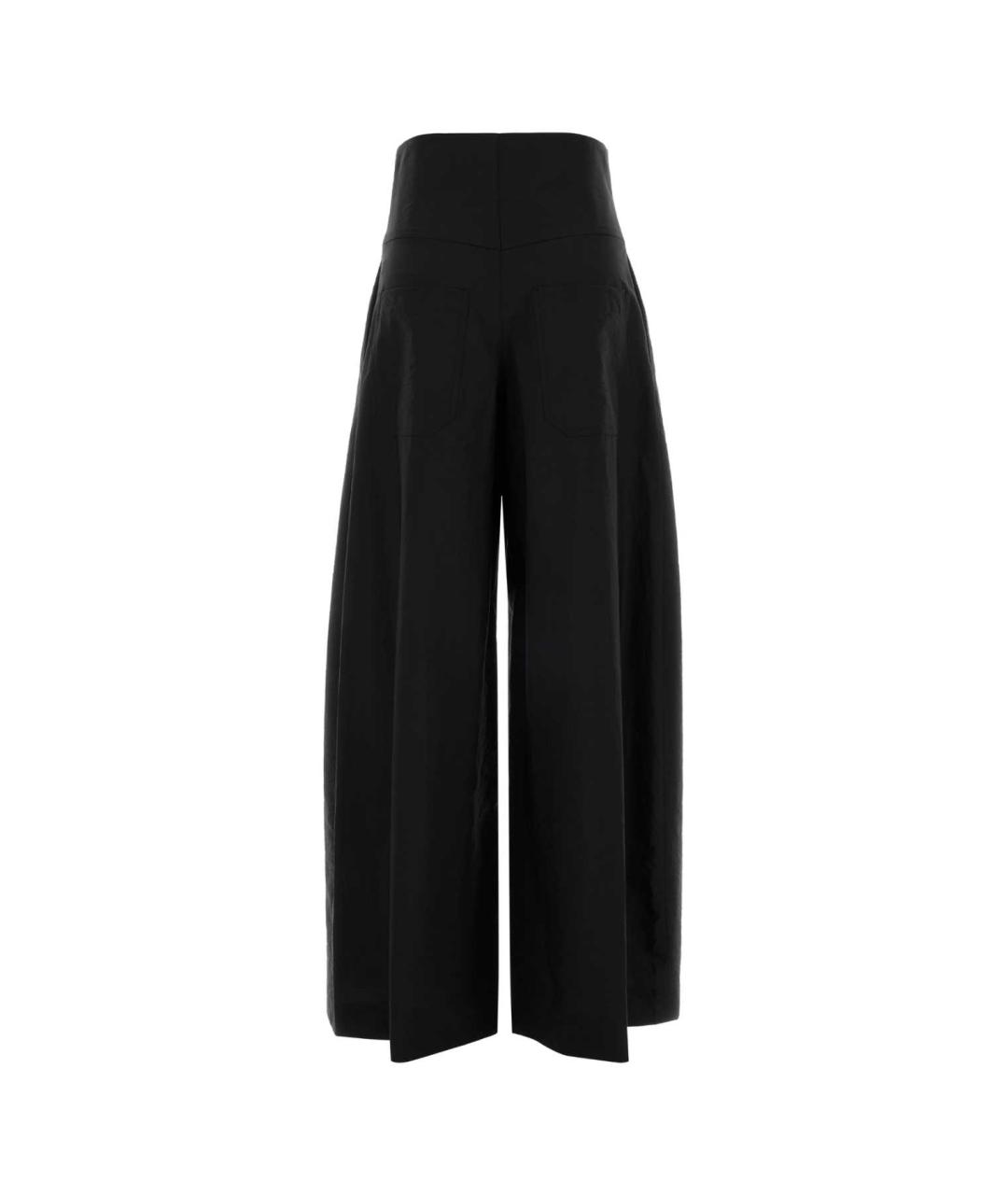 BRUNELLO CUCINELLI Черные хлопковые брюки широкие, фото 2