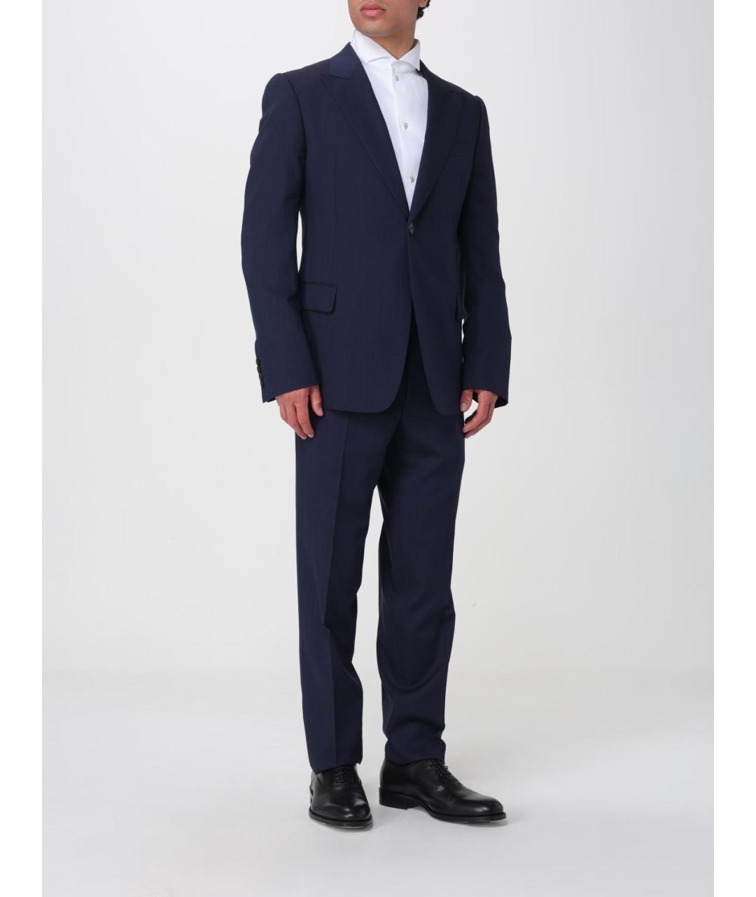 EMPORIO ARMANI Синий классический костюм, фото 2