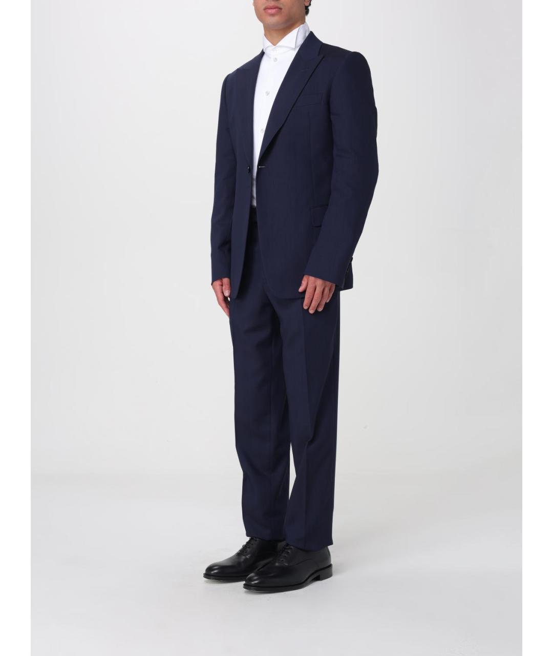 EMPORIO ARMANI Синий классический костюм, фото 4