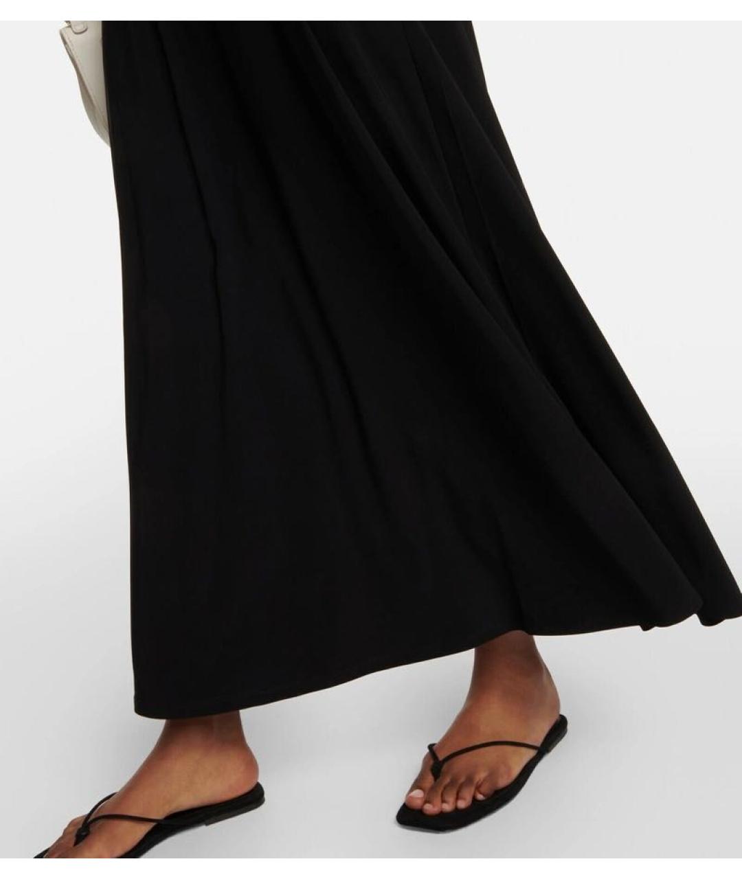 MAX MARA Черное вискозное повседневное платье, фото 8