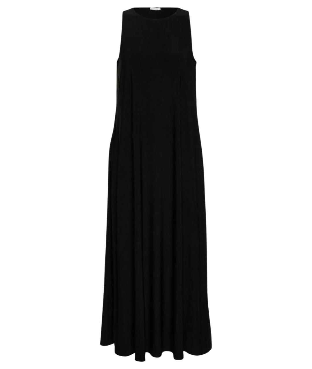 MAX MARA Черное вискозное повседневное платье, фото 1
