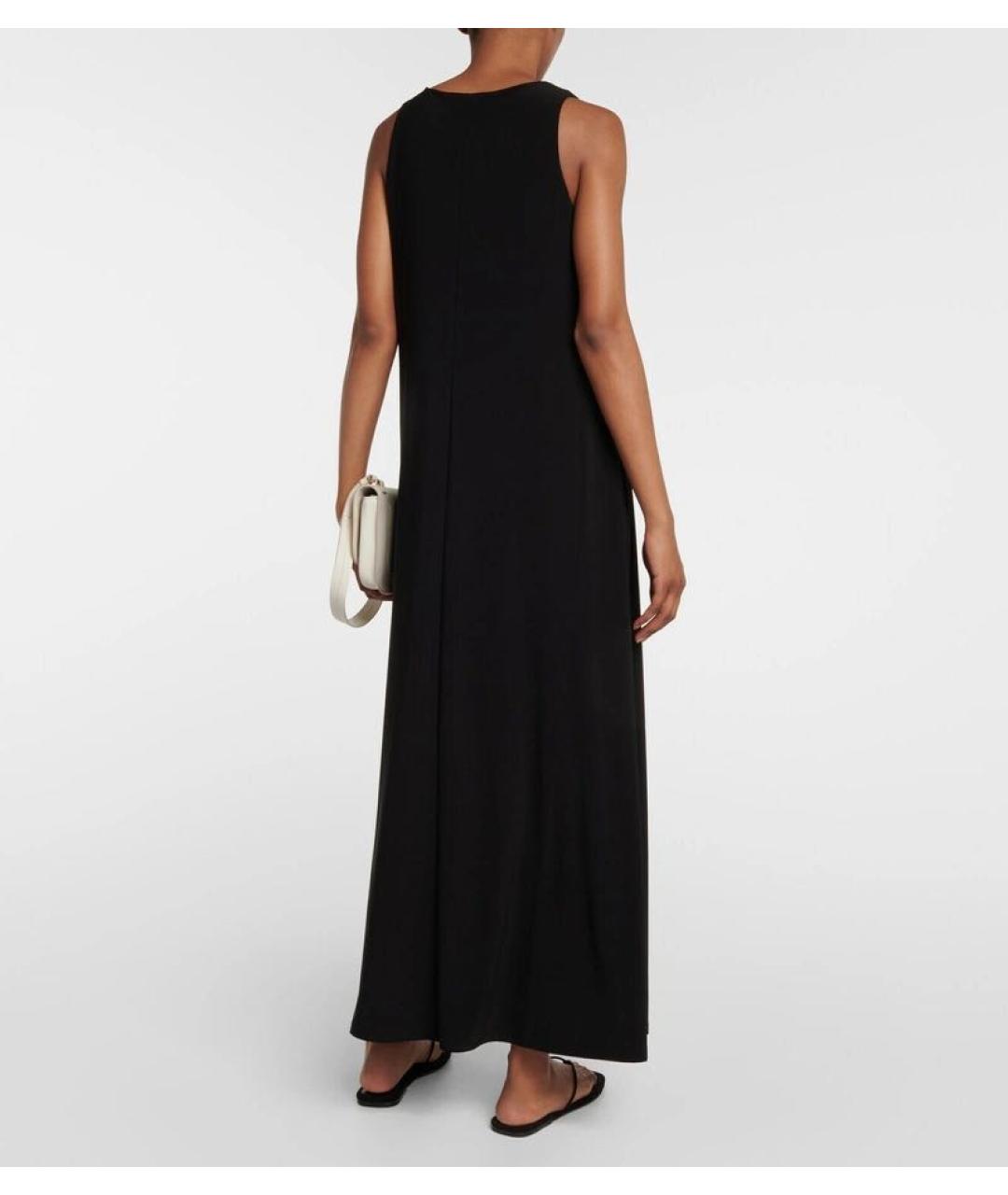 MAX MARA Черное вискозное повседневное платье, фото 7