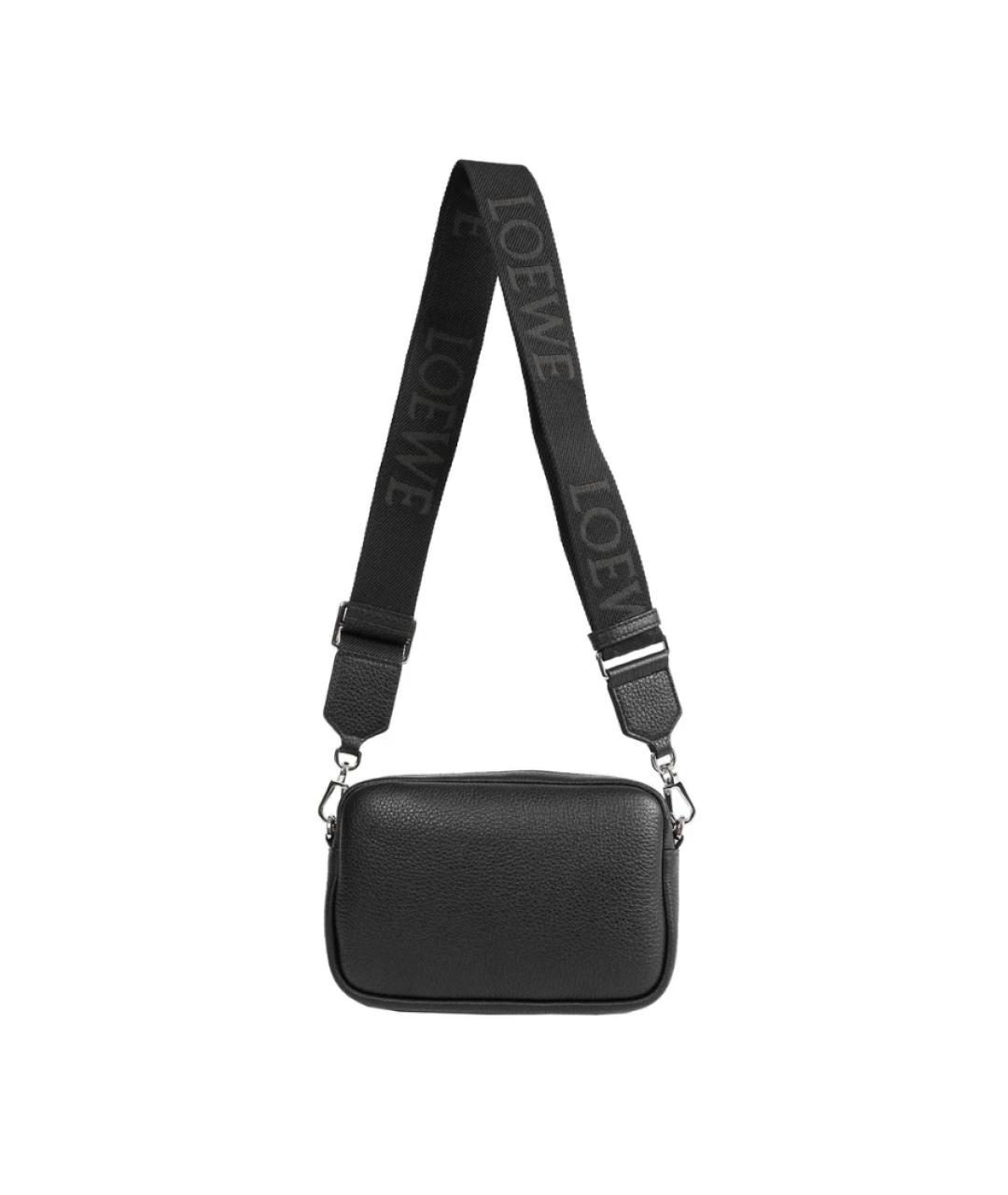 LOEWE Черная кожаная сумка на плечо, фото 3