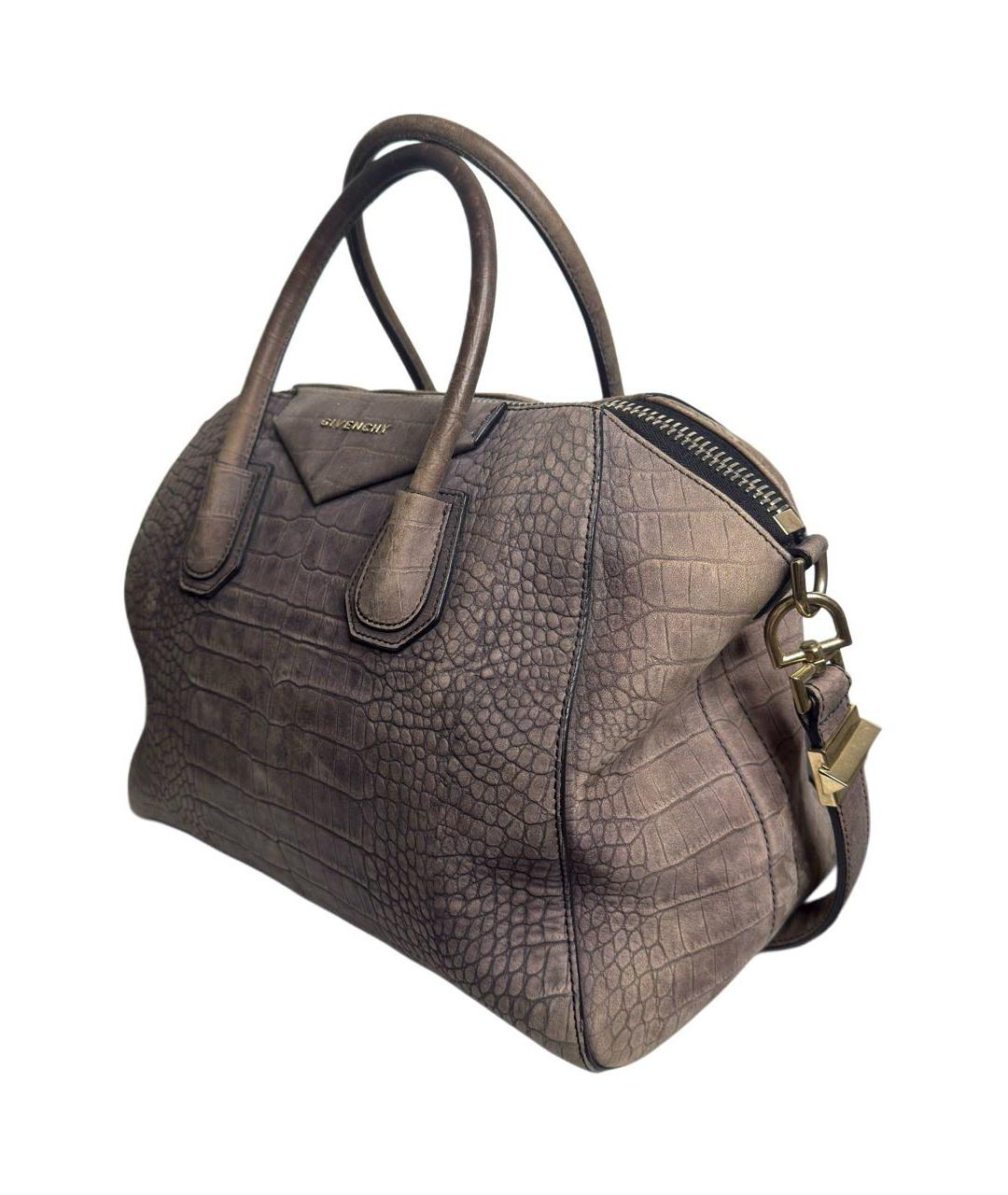 GIVENCHY Антрацитовая кожаная сумка через плечо, фото 3