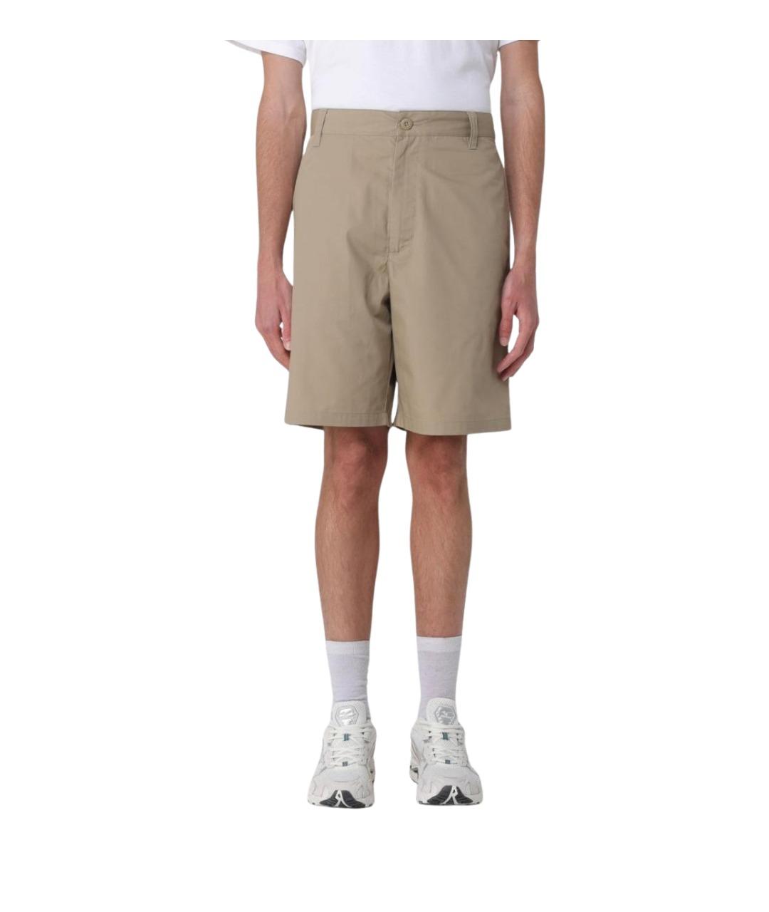 CARHARTT WIP Бежевые полиэстеровые шорты, фото 1