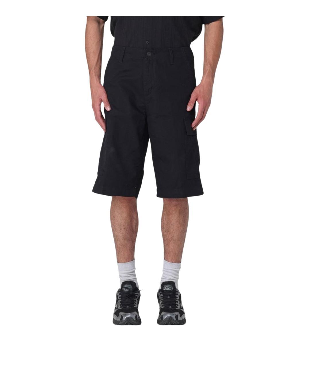 CARHARTT WIP Черные хлопковые шорты, фото 1