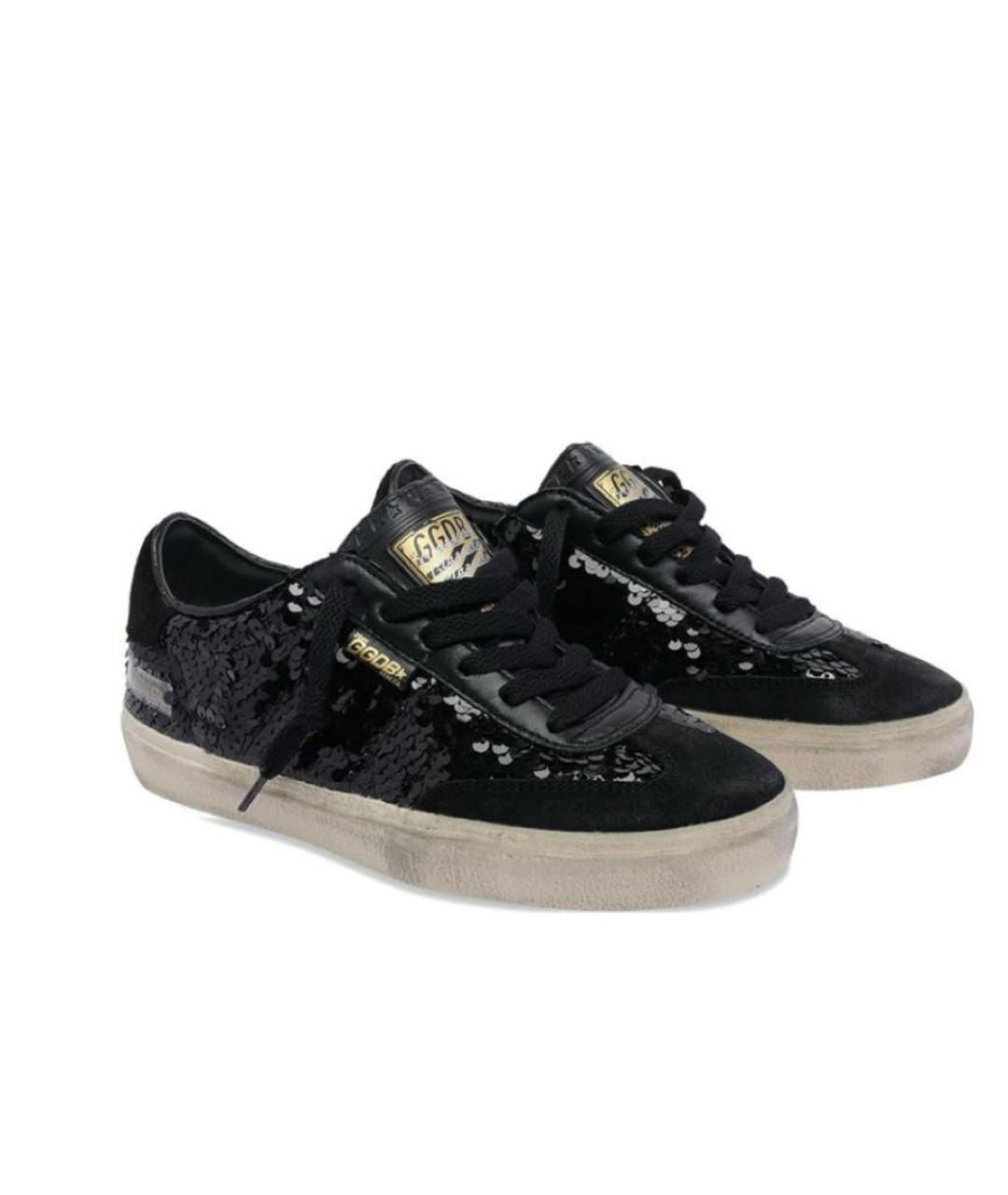 GOLDEN GOOSE DELUXE BRAND Черные текстильные кеды, фото 4