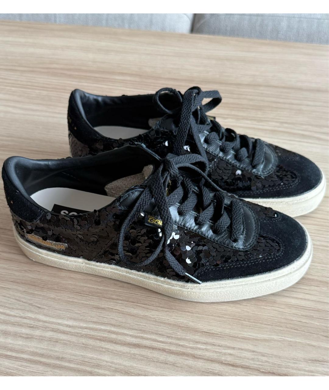 GOLDEN GOOSE DELUXE BRAND Черные текстильные кеды, фото 5