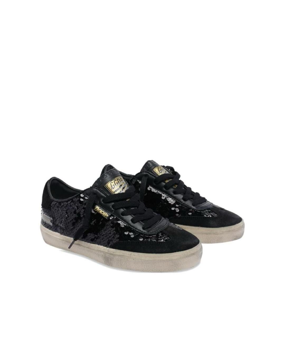 GOLDEN GOOSE DELUXE BRAND Черные текстильные кеды, фото 2