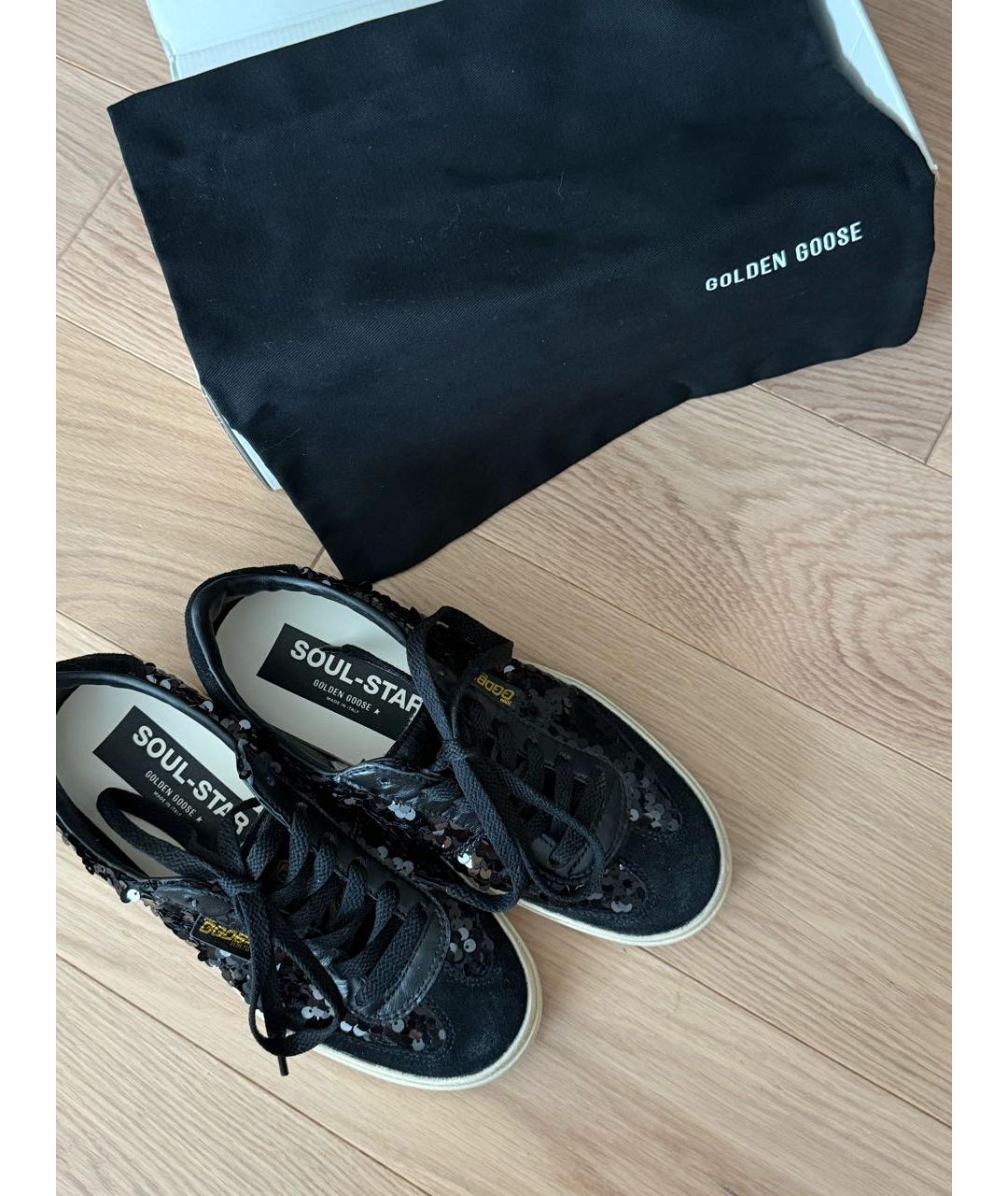 GOLDEN GOOSE DELUXE BRAND Черные текстильные кеды, фото 7