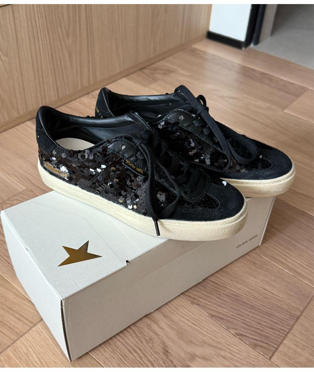 GOLDEN GOOSE DELUXE BRAND Черные текстильные кеды, фото 6