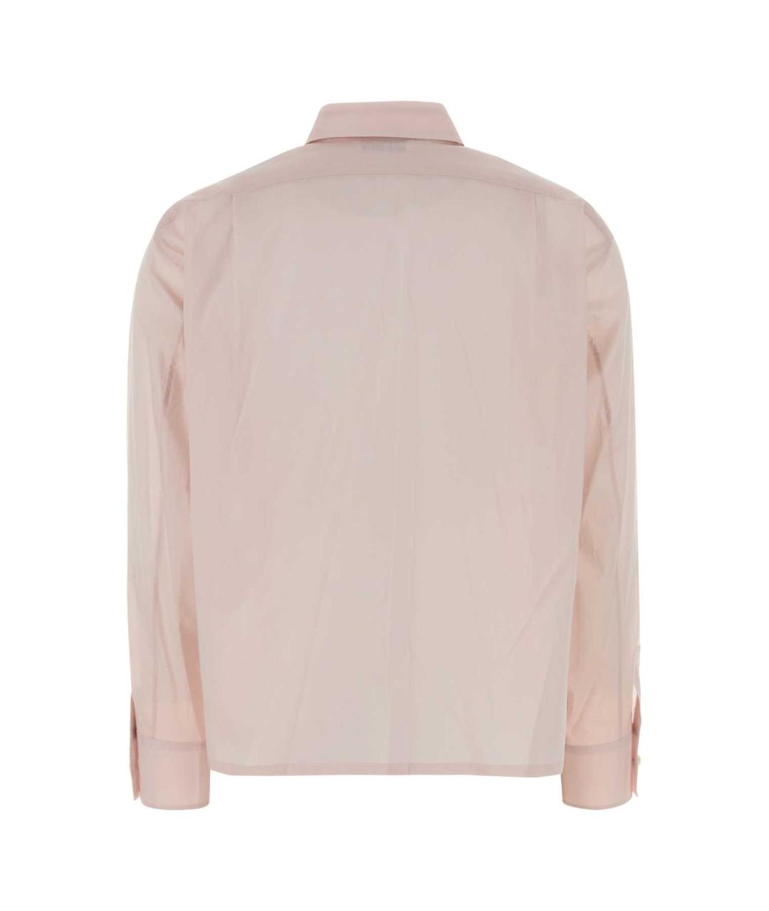 JIL SANDER Розовая хлопковая рубашка, фото 2