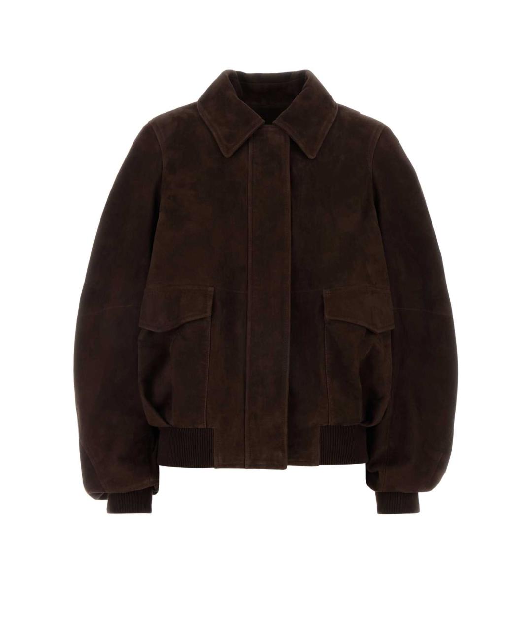 LOEWE Коричневая замшевая куртка, фото 1