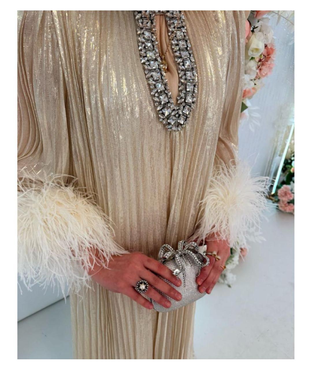 SELF-PORTRAIT Золотое вечернее платье, фото 4