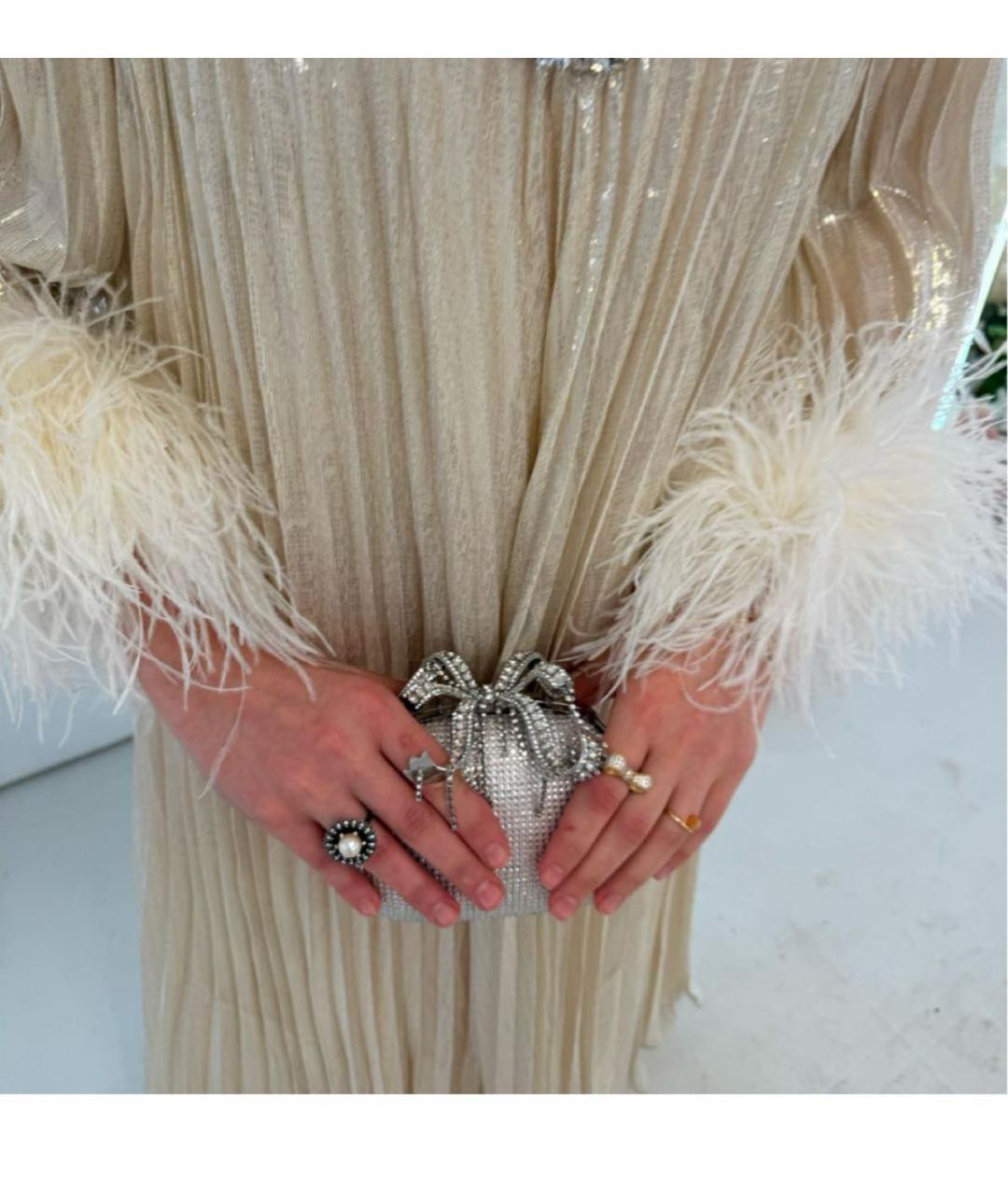 SELF-PORTRAIT Золотое вечернее платье, фото 5