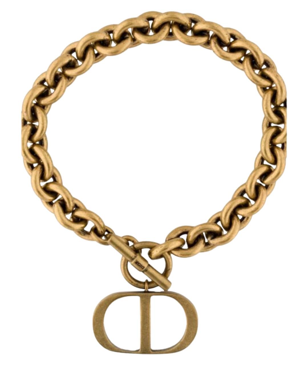 CHRISTIAN DIOR Золотой позолоченный браслет, фото 1